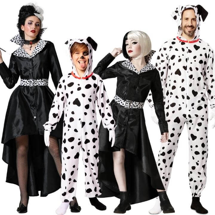 Déguisements en groupe de Cruella et les Dalmatiens