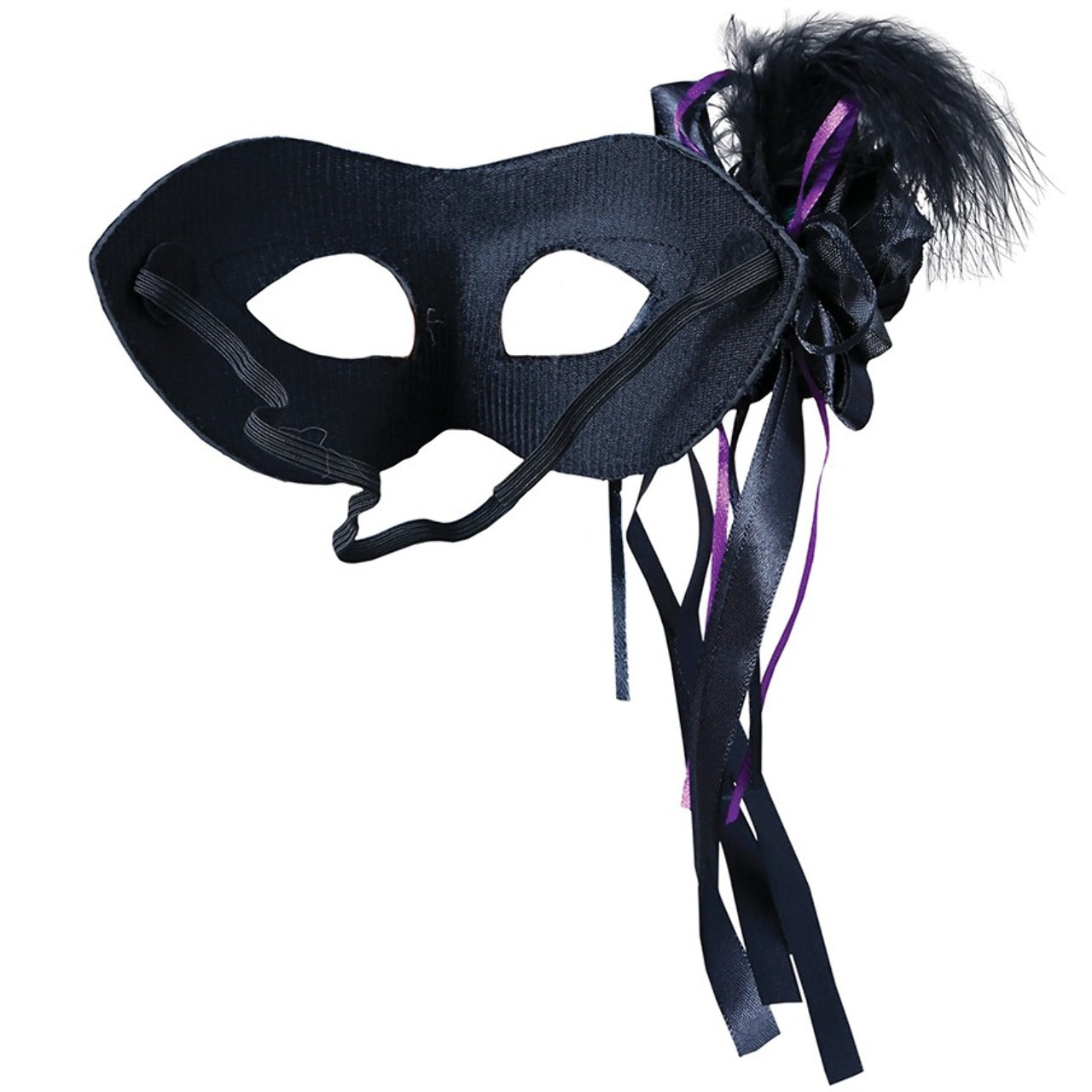 Loup noir avec plumes