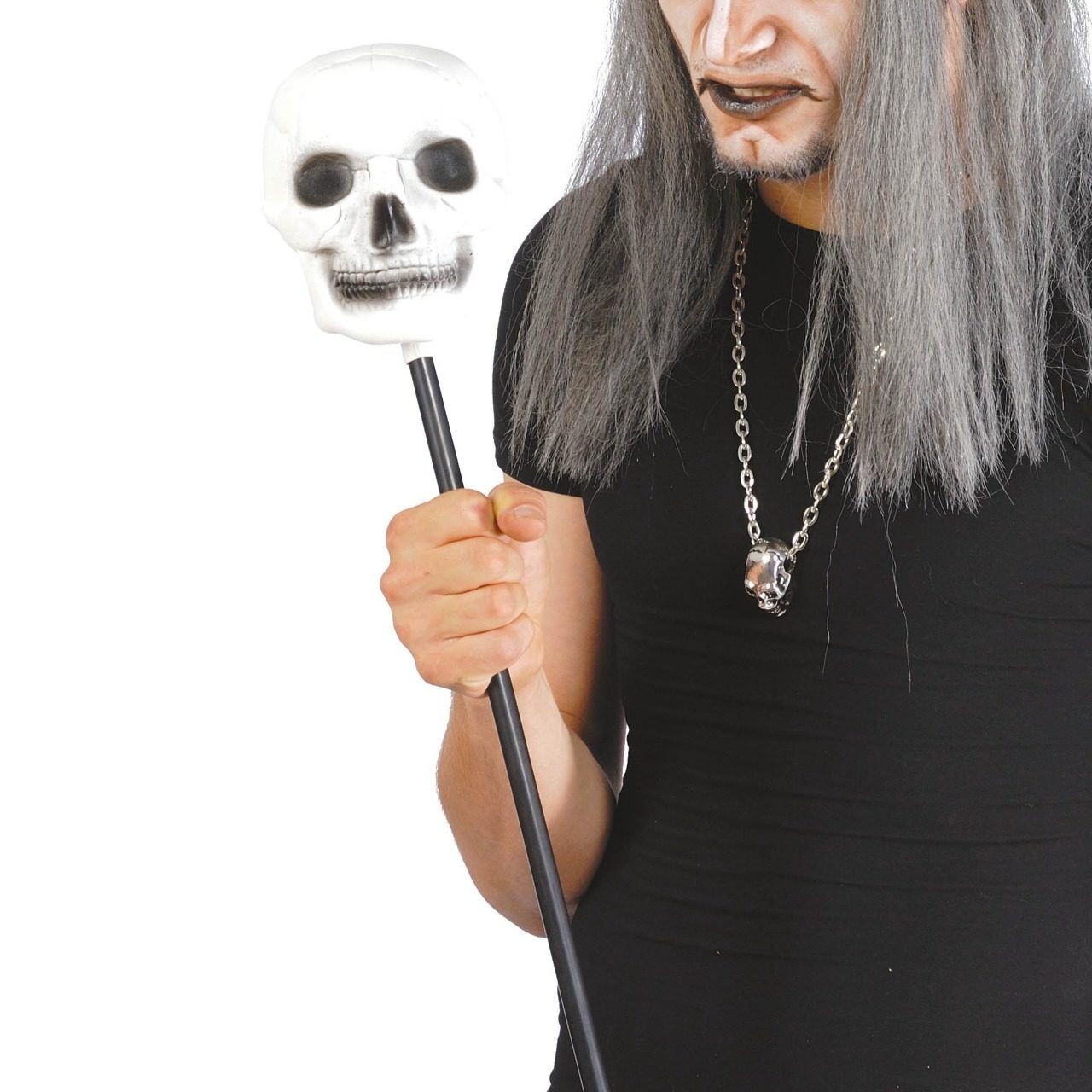 Bâton de Sorcier Tête de Mort