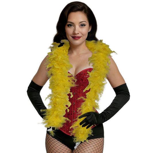 Boa de Plumes Jaune 80g