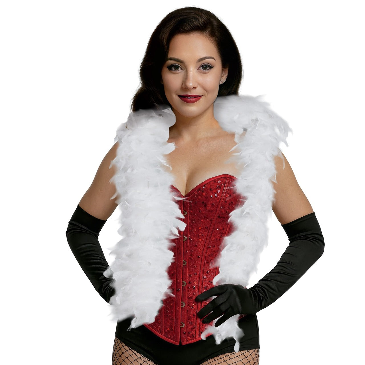 Boa en Plumes Blanches 80g