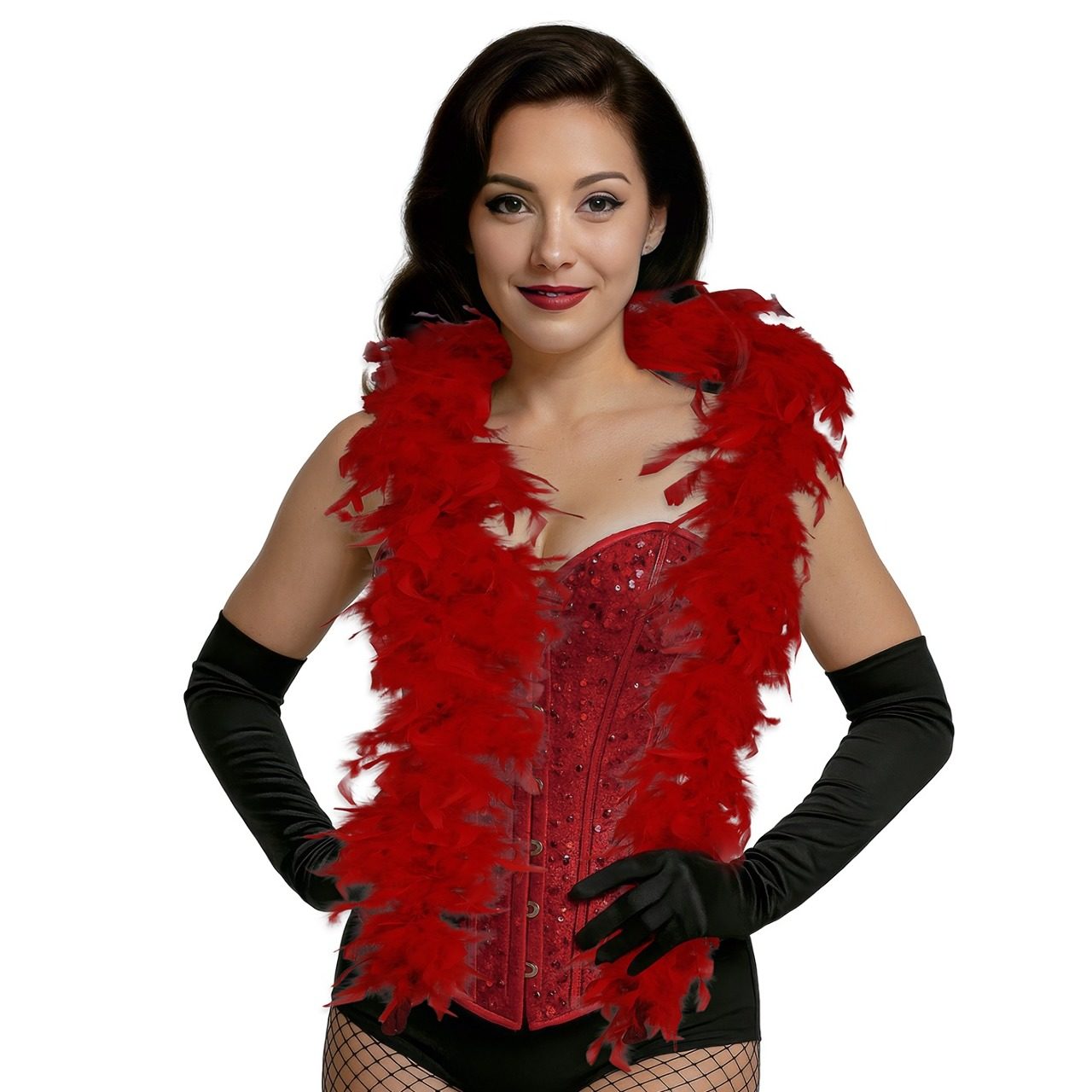 Boa en Plumes Rouge 80g