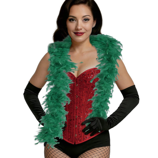 Boa en Plumes Vertes 80g