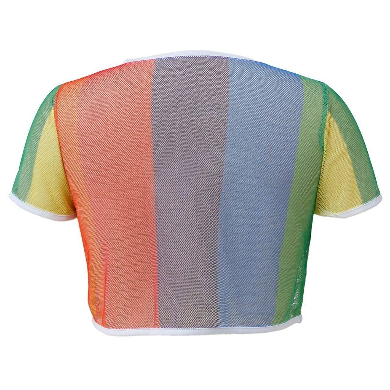 T-shirt en Résille Multicolore