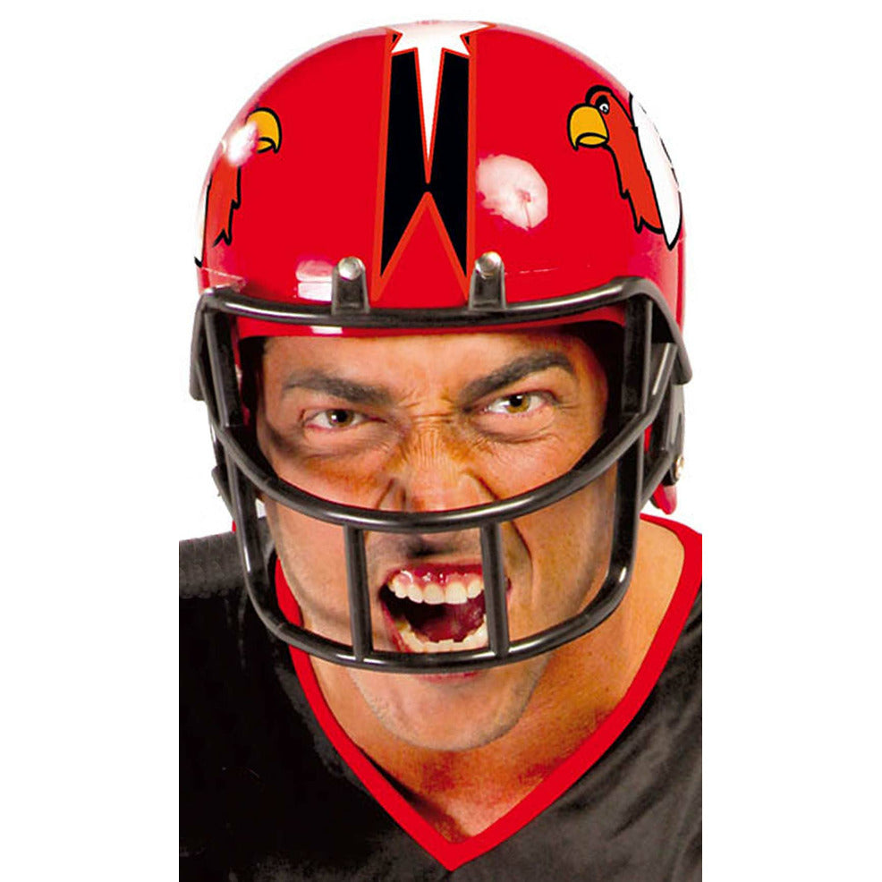 Casco Rugby Rojo | Don Disfraz