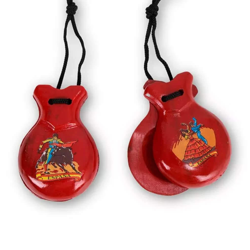 Castagnettes en Bois Rouge