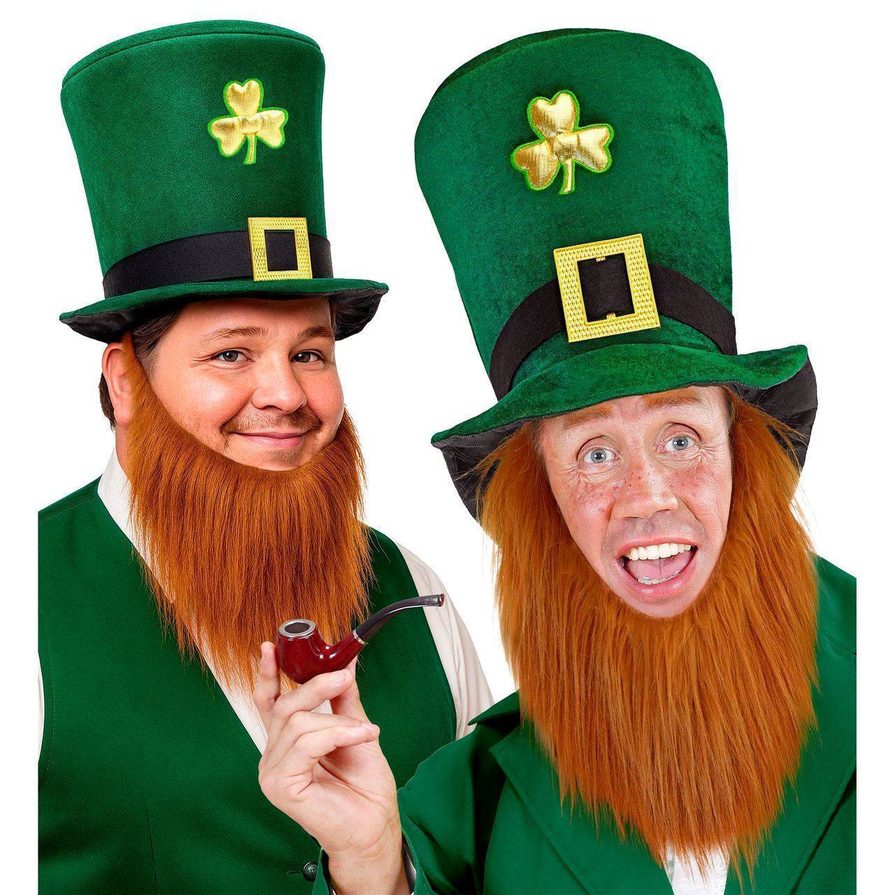 Haut-de-forme Saint Patrick avec barbe