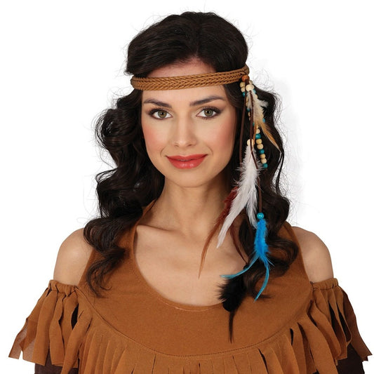 Bandeau d'indienne à plumes