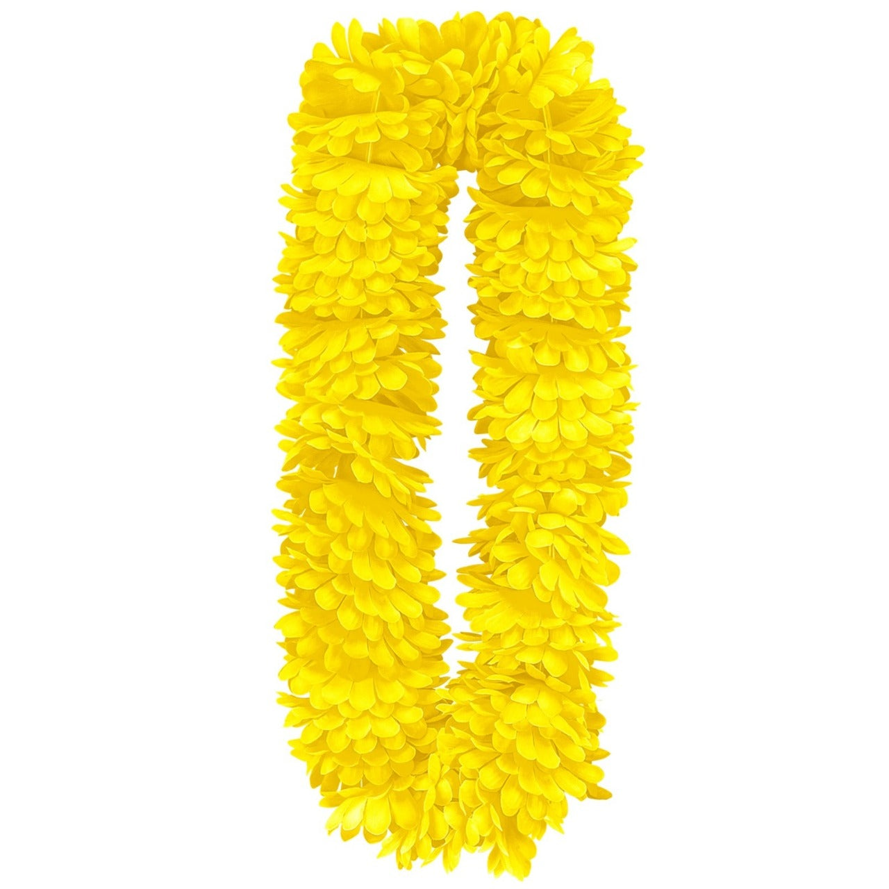 Collier Hawaïen Jaune Deluxe