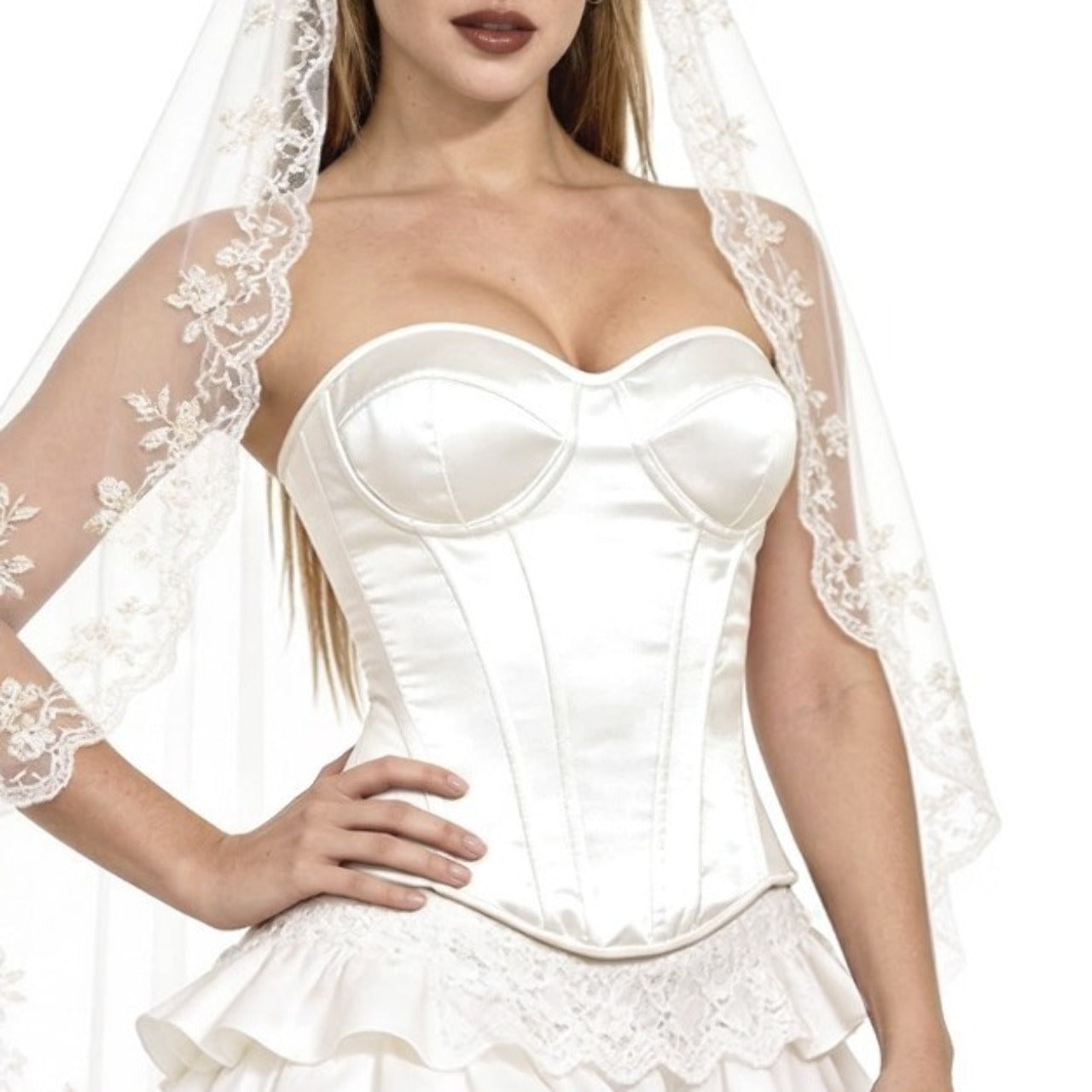 Corset Blanc Satin