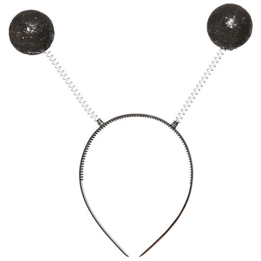 Serre-Tête à Boules Noires Pailletées