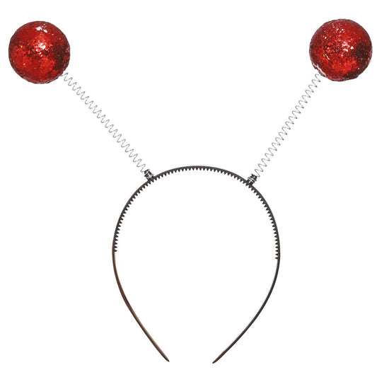 Serre-Tête à Boules Rouges Pailletées