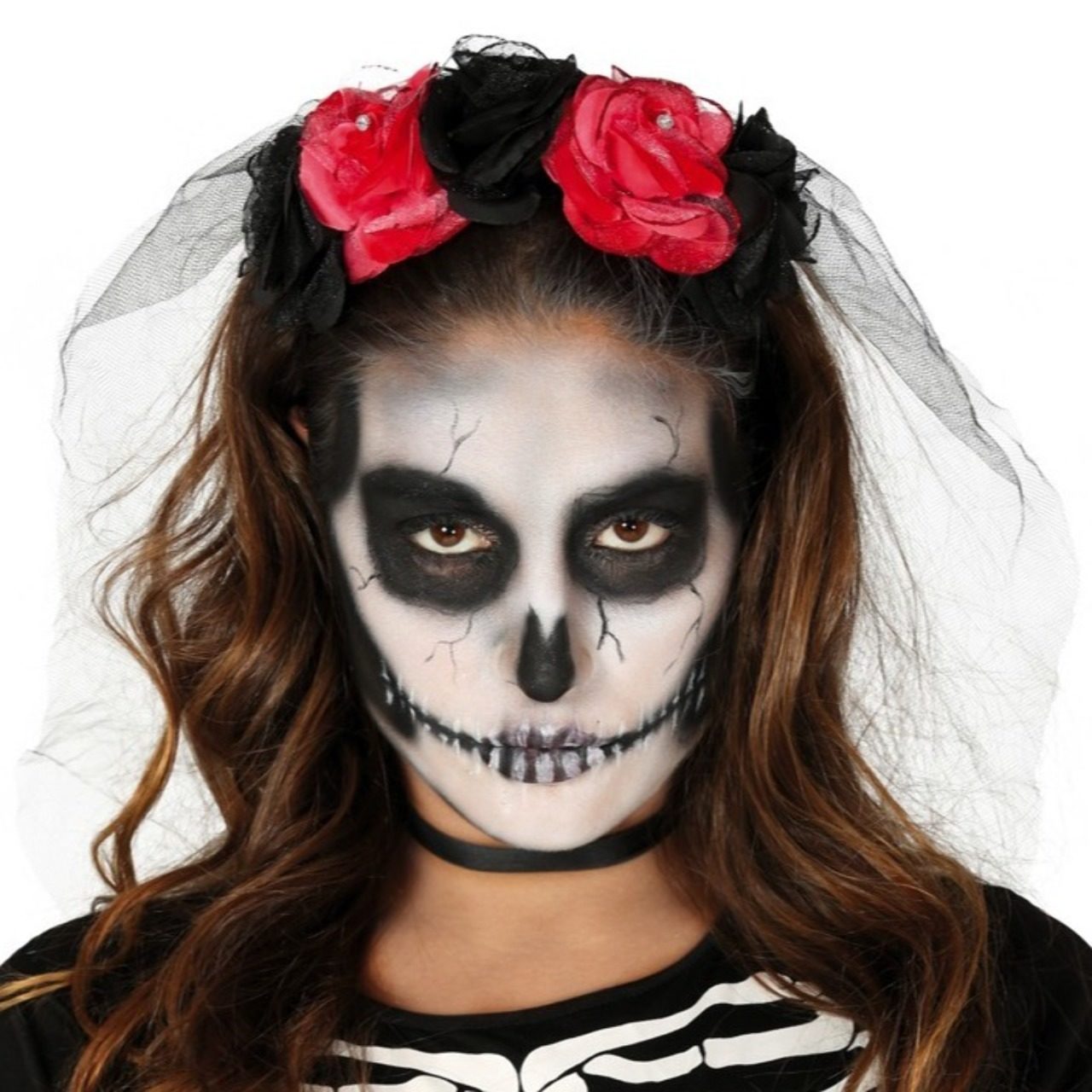 Serre-tête de Catrina Bicolore avec Voile