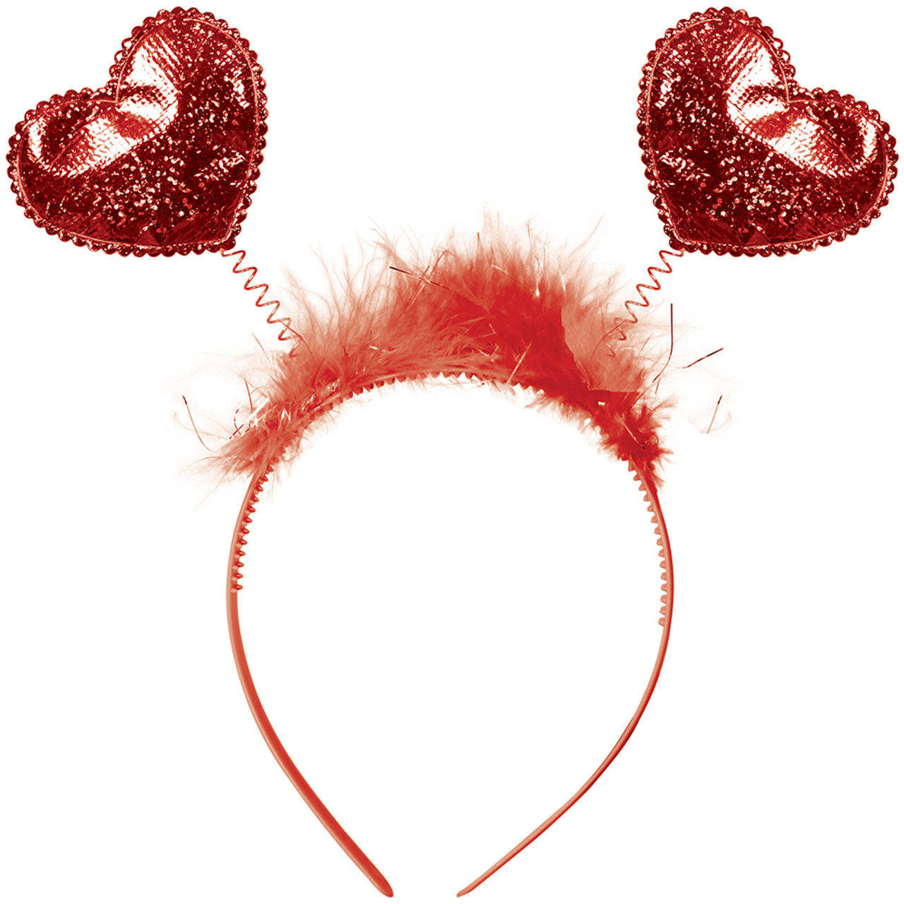 Diadème à Cœurs Rouges