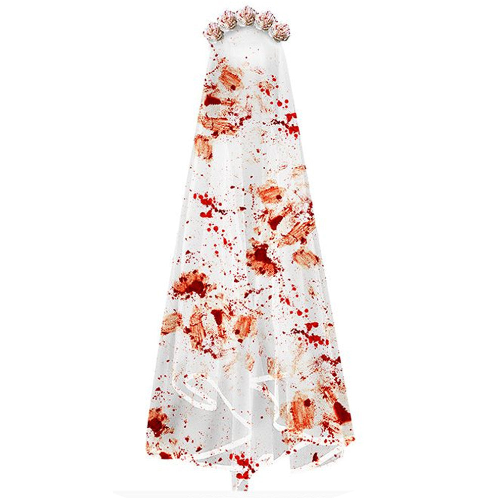 Serre-tête Mariée Sanglante avec Voile