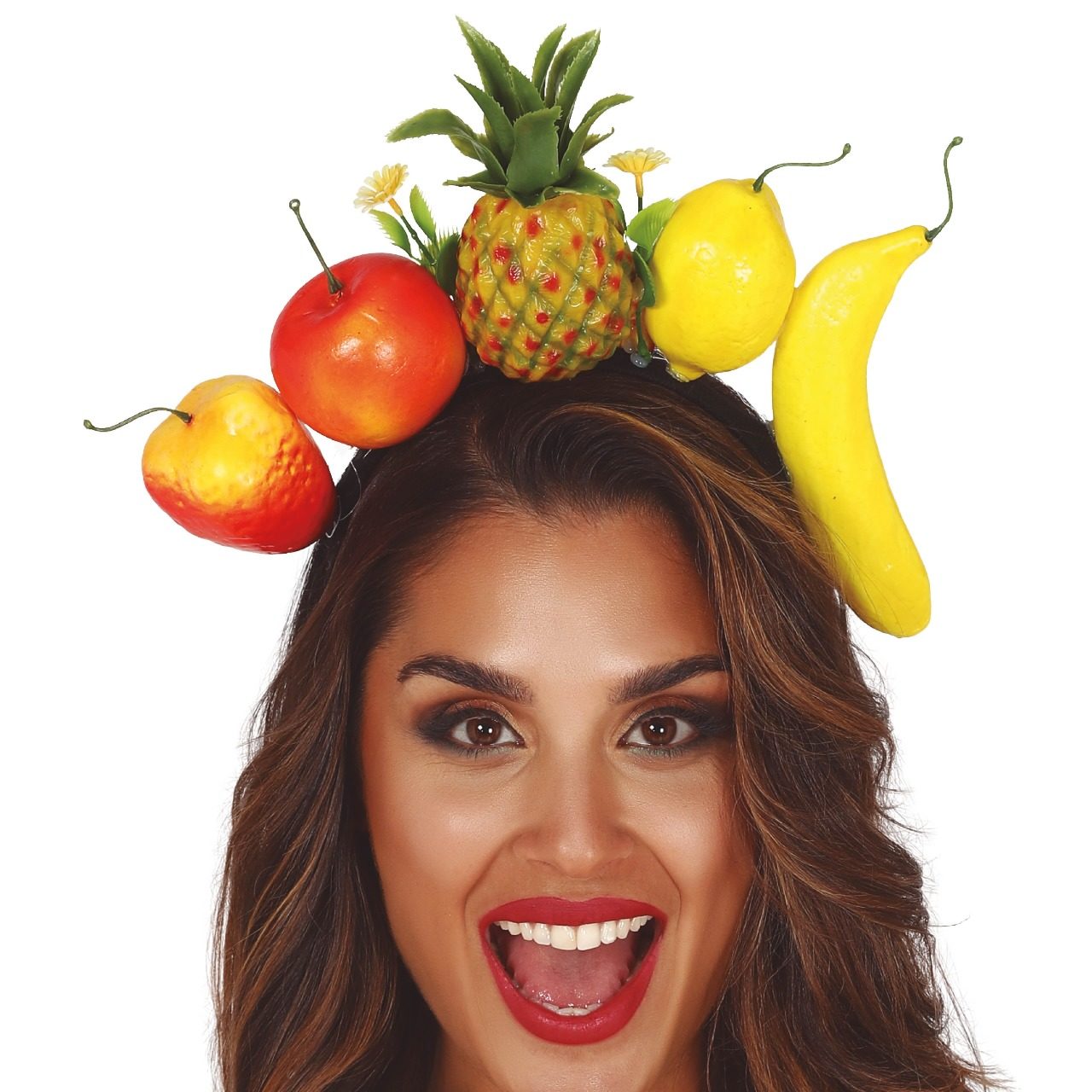 Diadème de danseuse de rumba fruits colorés