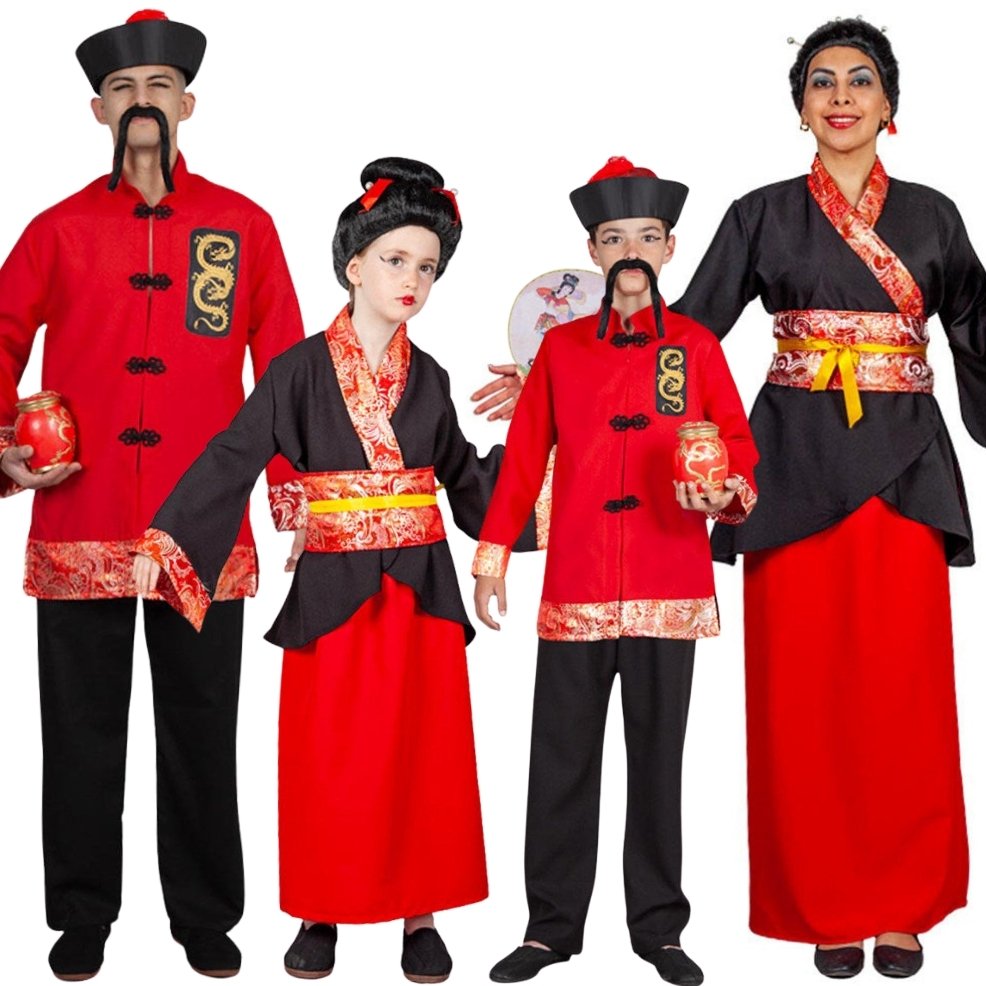 Disfraces en grupo de Chinos Emperadores