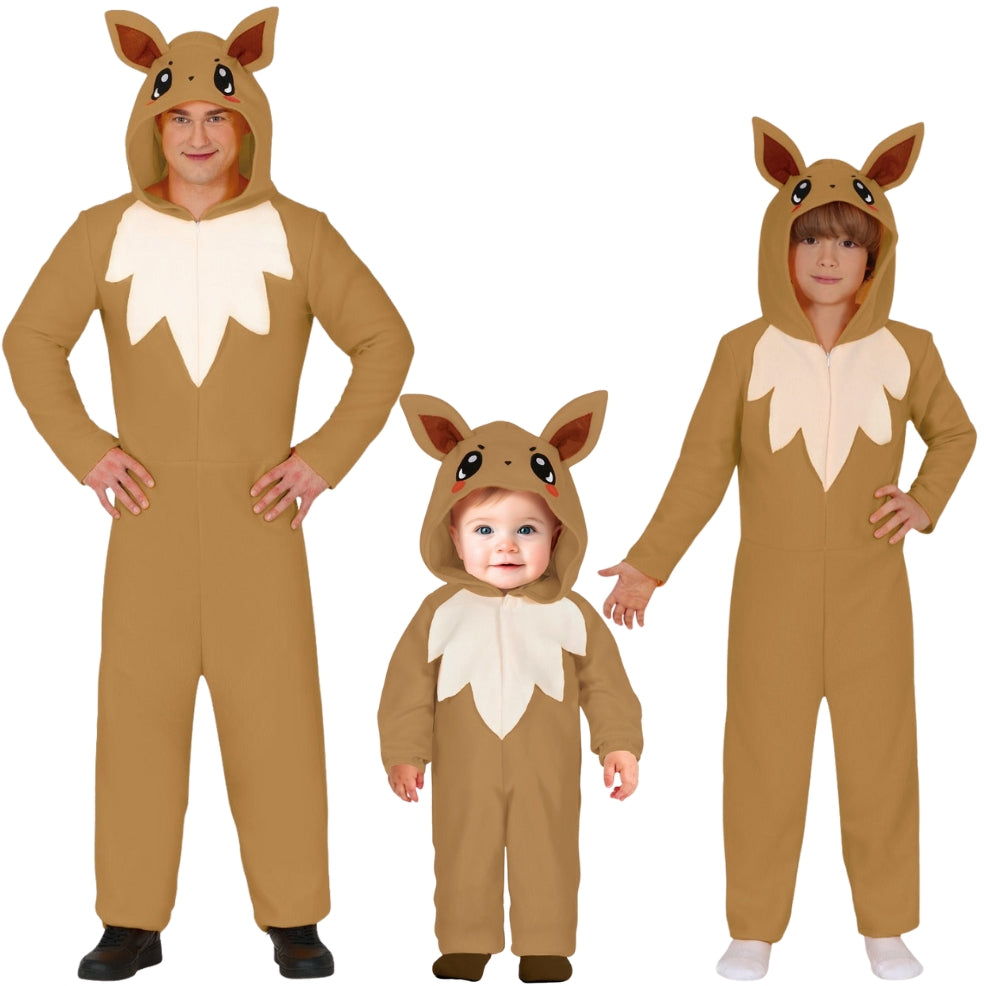 Déguisements en groupe de Pokémon Évoli.