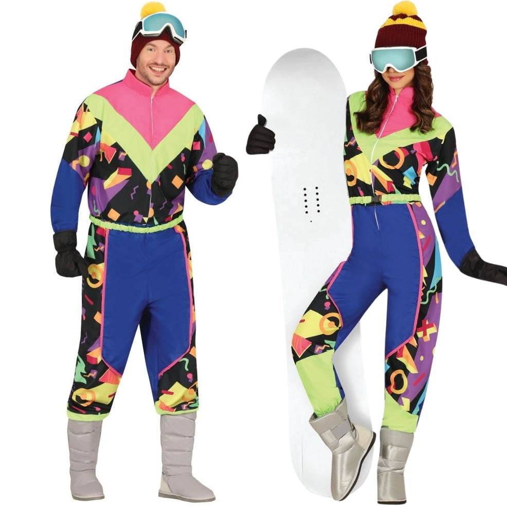 Déguisements en couple de skieurs Multicolore