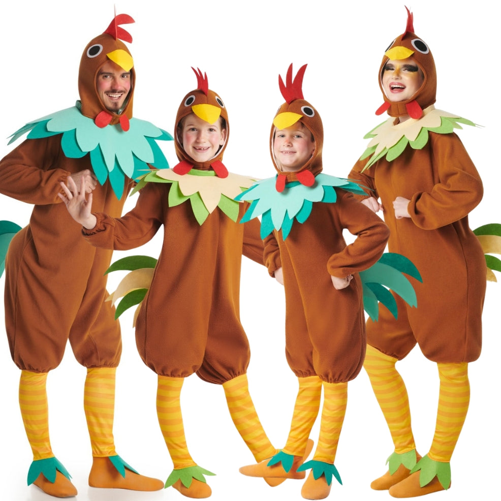 Déguisements de groupe Coqs et Poules Marron