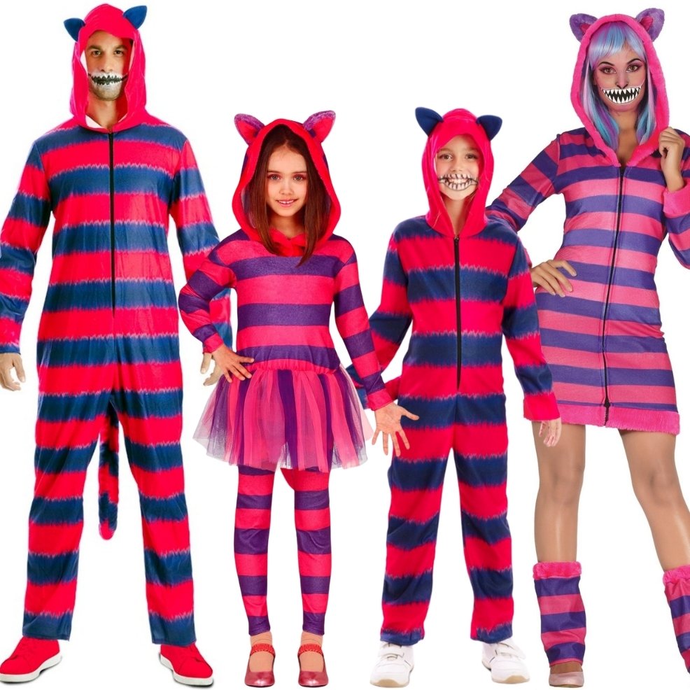 Déguisements en groupe de Chat du Cheshire
