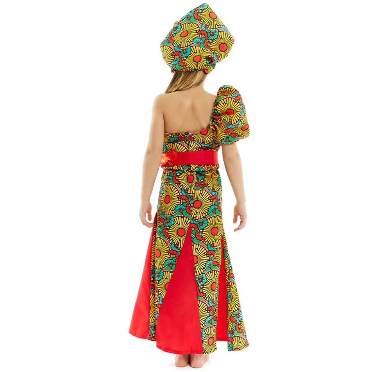 Déguisement d'Africaine Turban pour fille