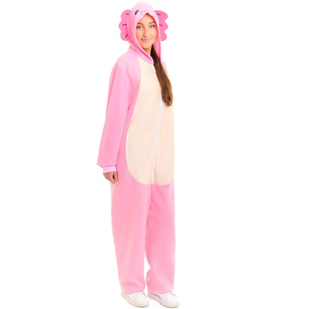 Déguisement d'Axolotl Rose pour adulte