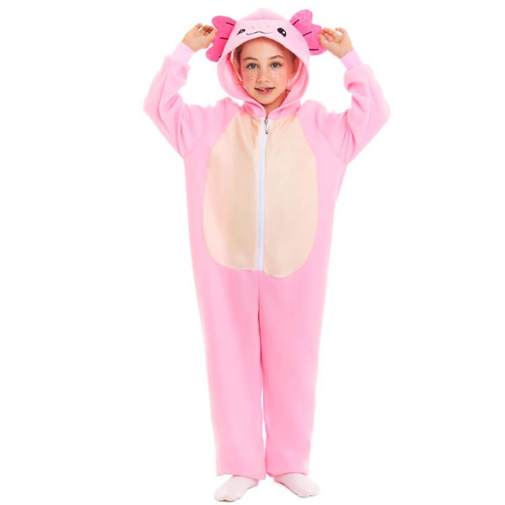 Déguisement d'Axolotl Rose pour enfant