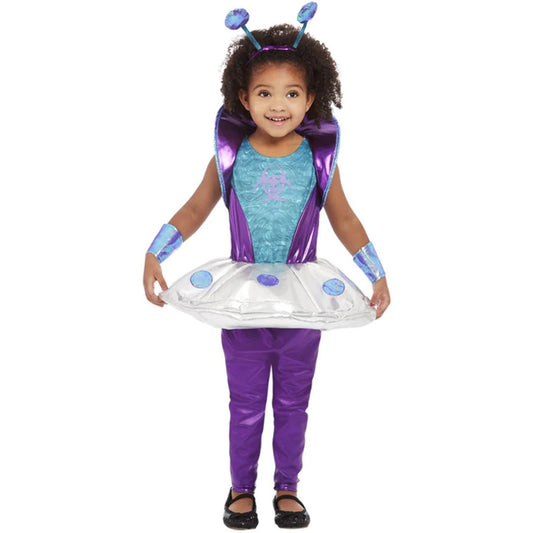 Déguisement de Petit Extraterrestre Bleu pour fille
