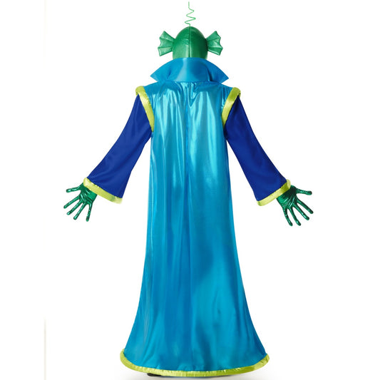 Déguisement d'Alien Cosmos Bleu pour adulte