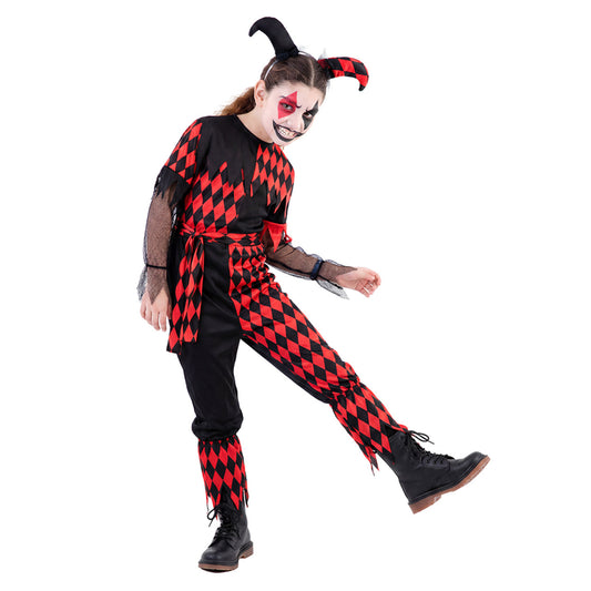 Déguisement Arlequin maléfique fille