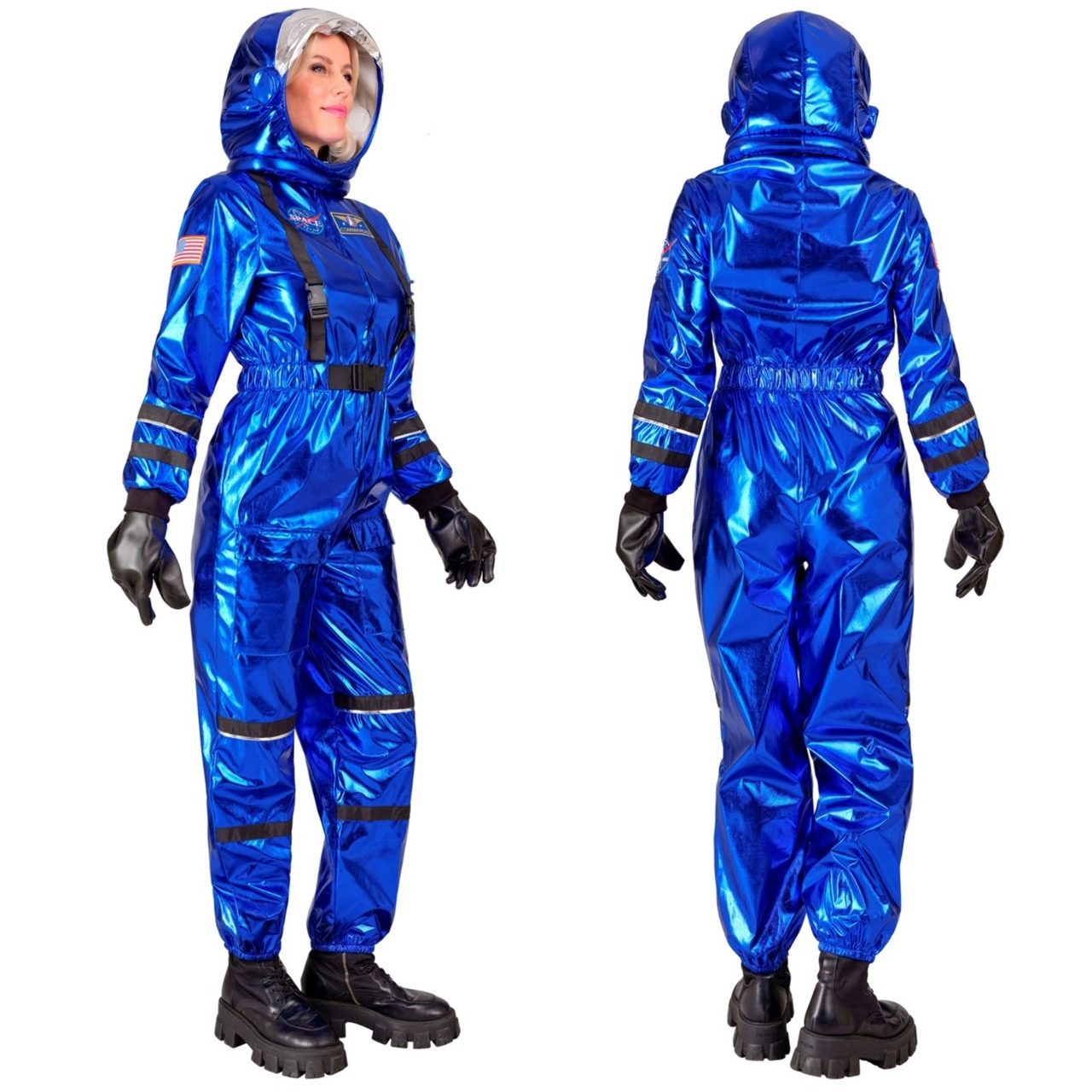 Déguisement d'Astronaute Space Bleu pour femme