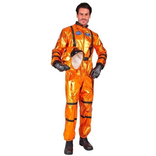 Déguisement d'Astronaute Space Orange pour homme