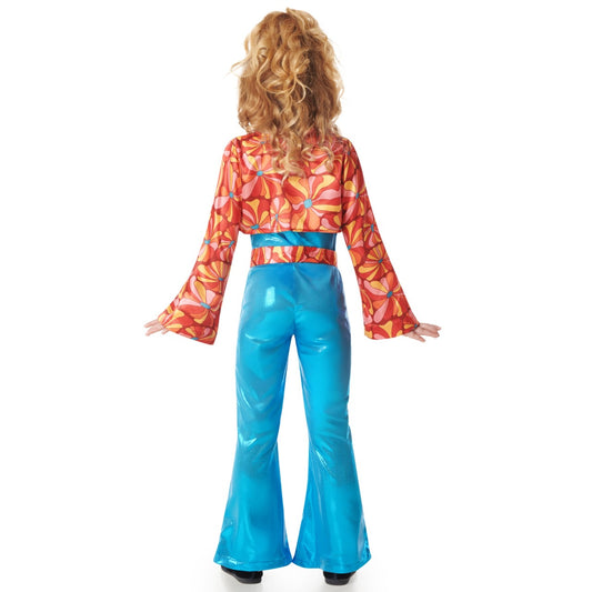 Déguisement Disco Floral Années 70 pour fille