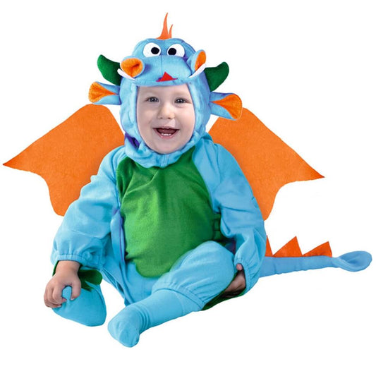 Déguisement Dragon Bleu bebé