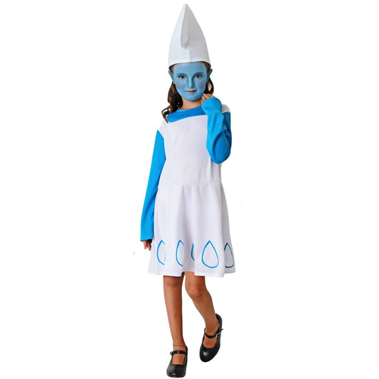 Déguisement de Lutin Bleu Robe pour fille