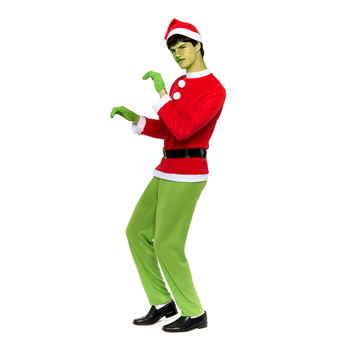 Déguisement de lutin Grinch éco pour homme
