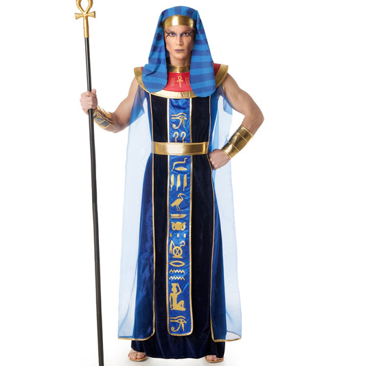 Déguisement d'Égyptien Pharaon Bleu pour homme