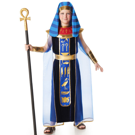 Déguisement d'Égyptien Pharaon Bleu pour enfant