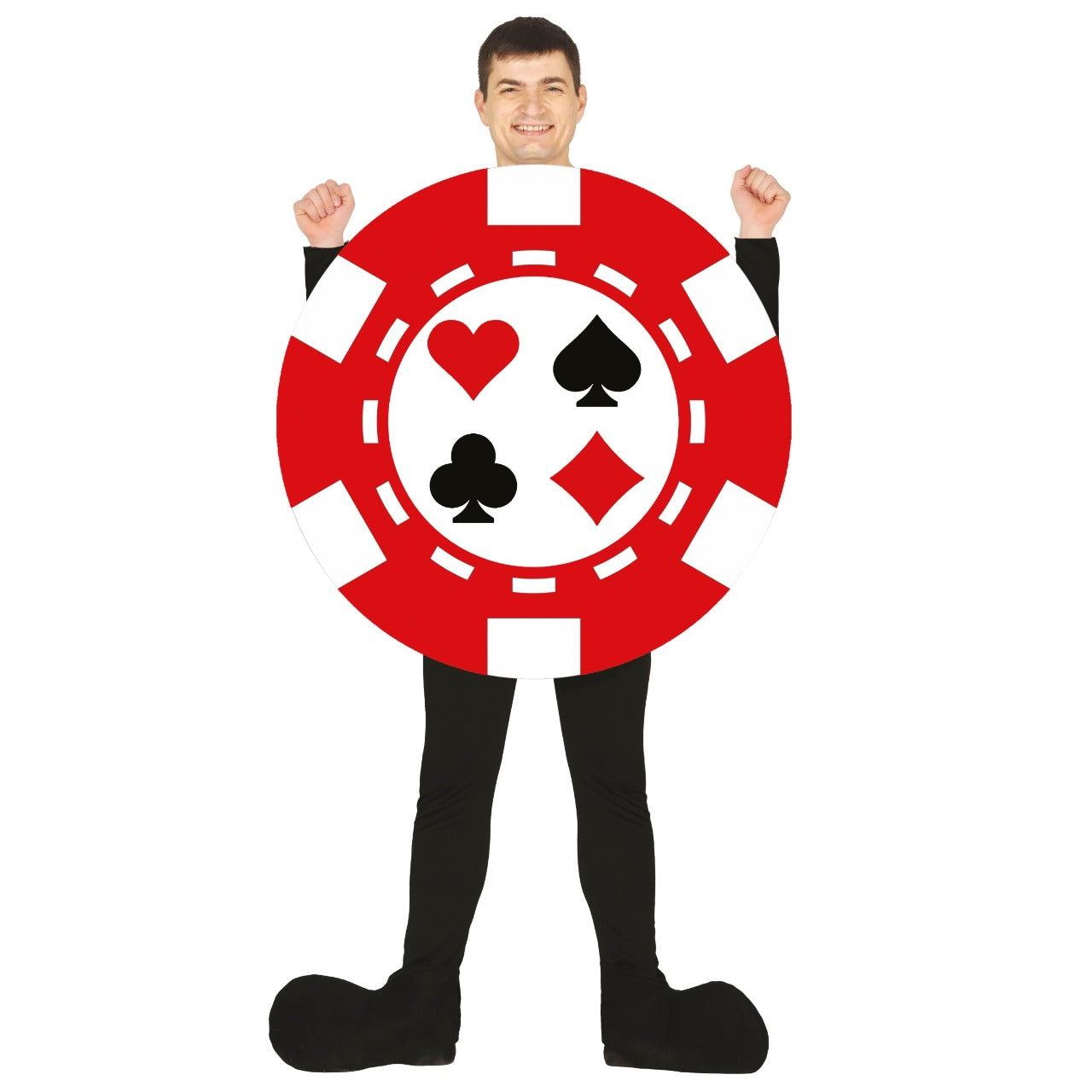Déguisement de jeton de poker pour adulte