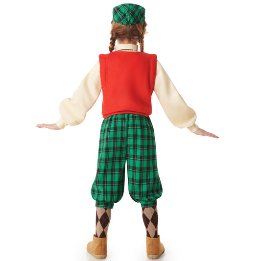 Déguisement de Joueuse de Golf à Carreaux pour Fille