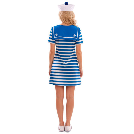 Déguisement Matelot Bleu à Rayures femme