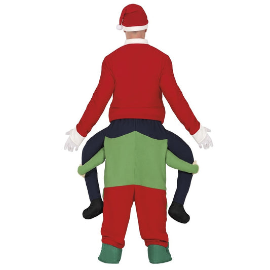 Déguisement de Père Noël sur Elfe pour adulte