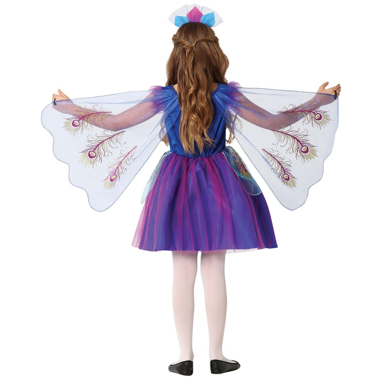 Déguisement de Paon avec Ailes pour fille