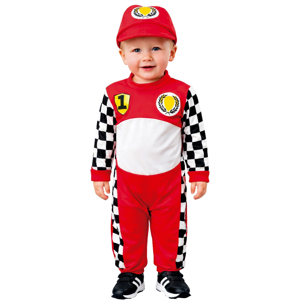 Déguisement de Pilote de Formule 1 à carreaux pour bébé