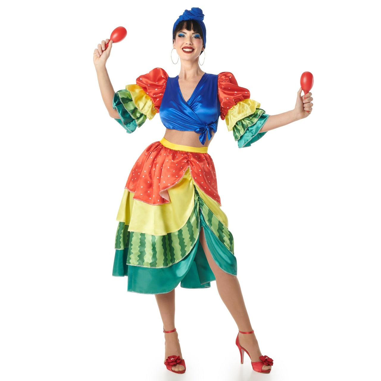 Déguisement de Rumbera Multicolore pour femme