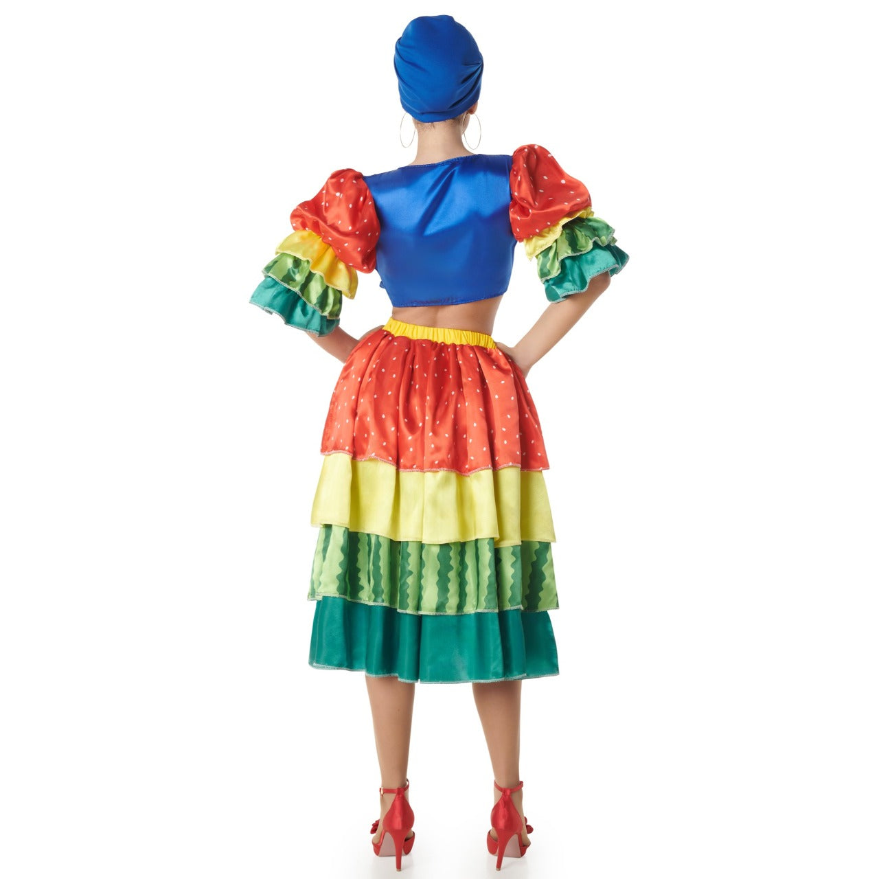 Déguisement de Rumbera Multicolore pour femme