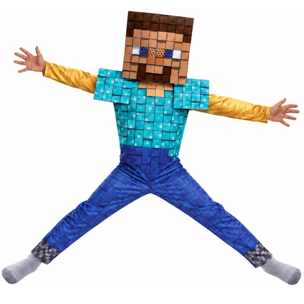 Déguisement de Steve Basic Minecraft™ pour enfant