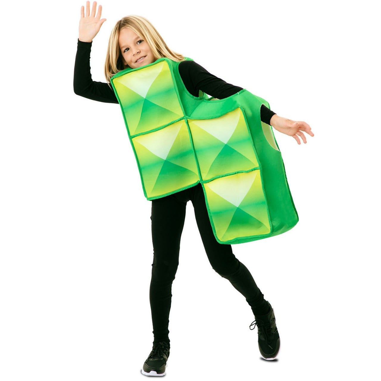 Déguisement Tetris Vert pour enfant
