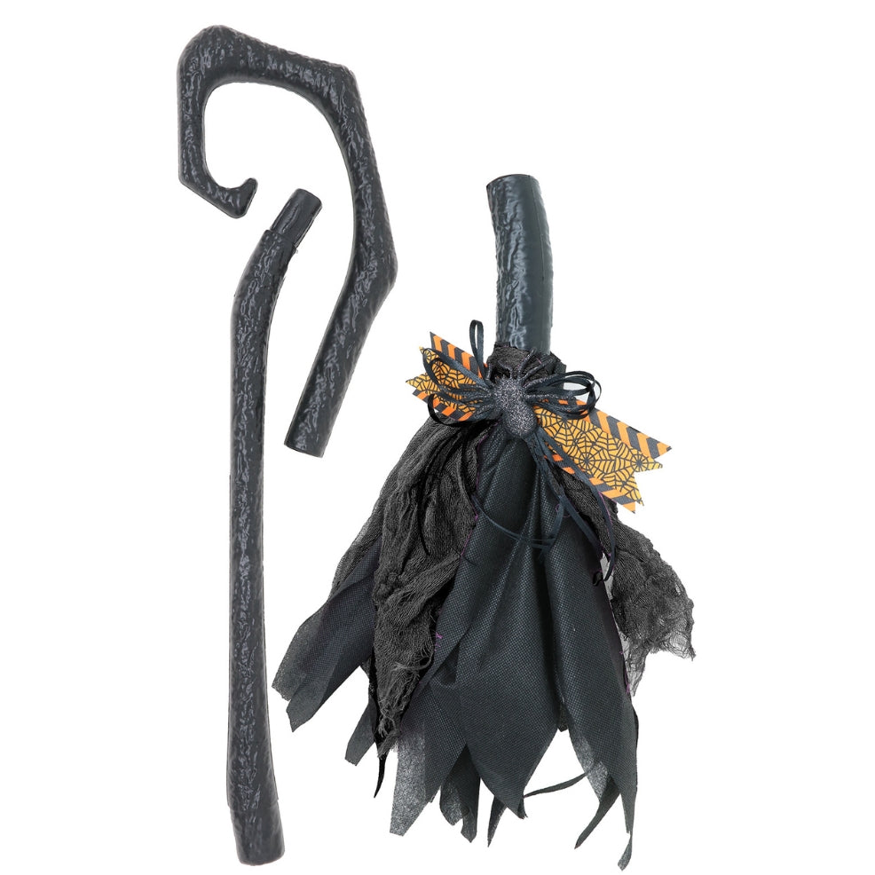 Balai de Sorcière Noir Démontable